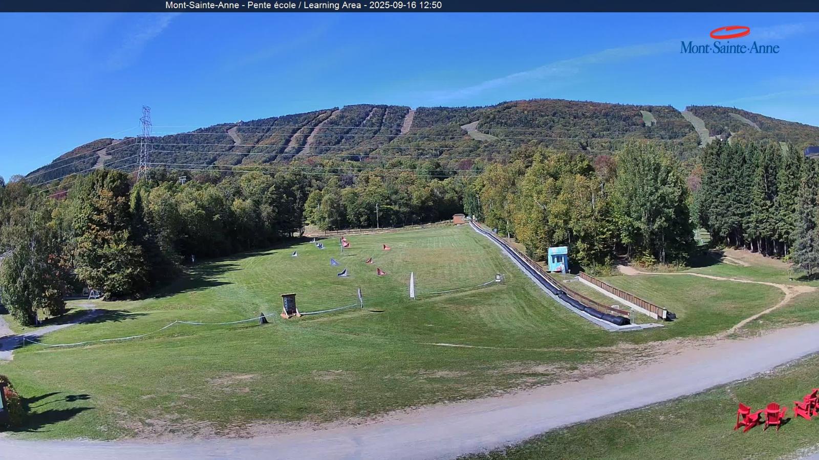 Webcam Mont-Sainte-Anne: Pente Ecole