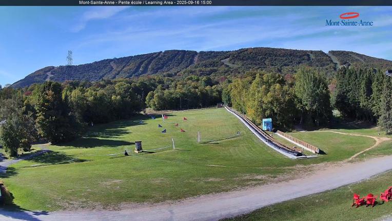 Webcam Mont-Sainte-Anne: Pente Ecole