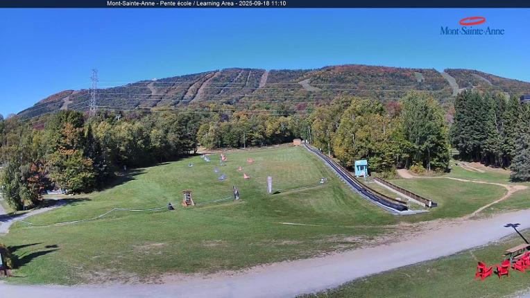 Webcam Mont-Sainte-Anne: Pente Ecole
