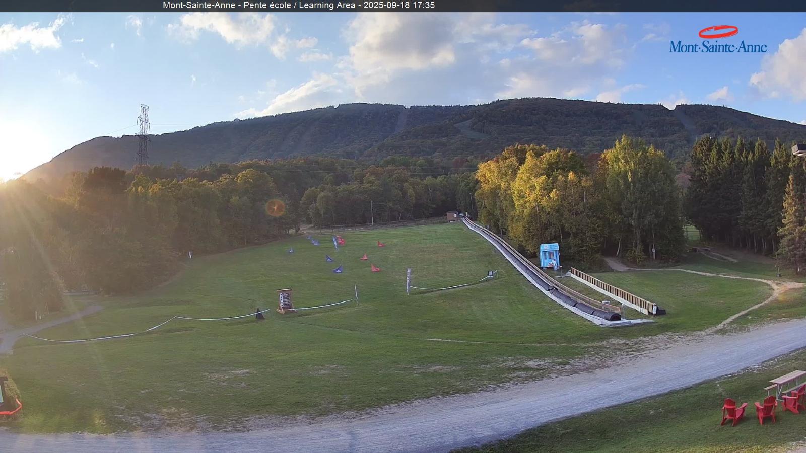 Webcam Mont-Sainte-Anne: Pente Ecole