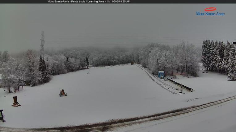 Webcam Mont-Sainte-Anne: Pente Ecole