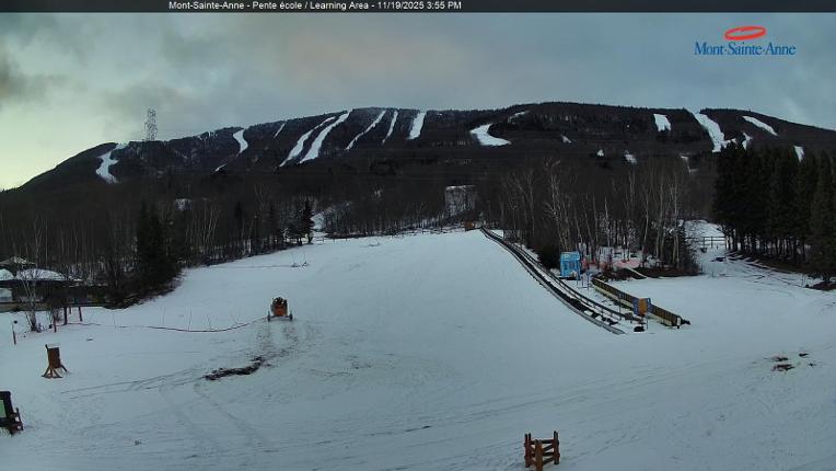 Webcam Mont-Sainte-Anne: Pente Ecole
