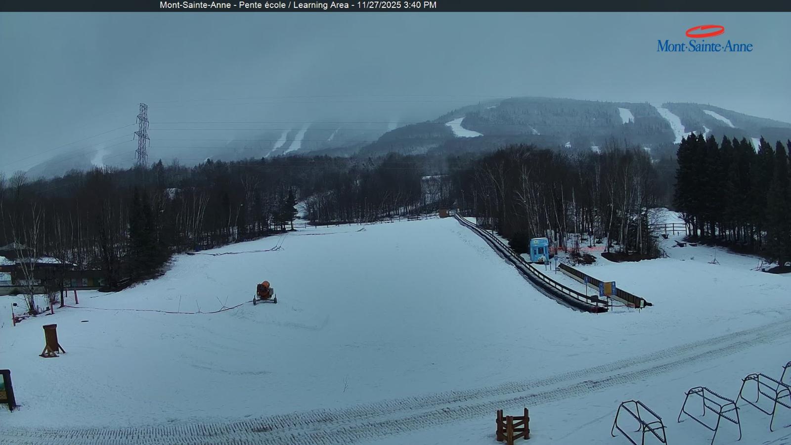 Webcam Mont-Sainte-Anne: Pente Ecole