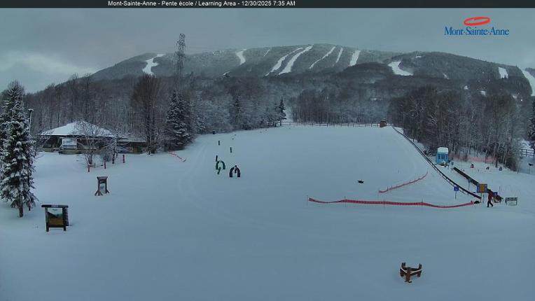 Webcam Mont-Sainte-Anne: Pente Ecole