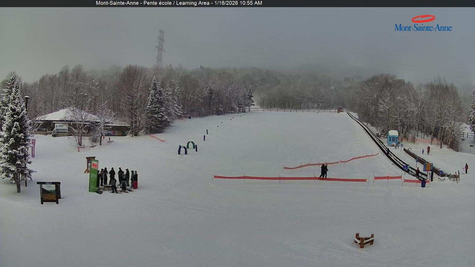 Webcam Mont-Sainte-Anne: Pente Ecole
