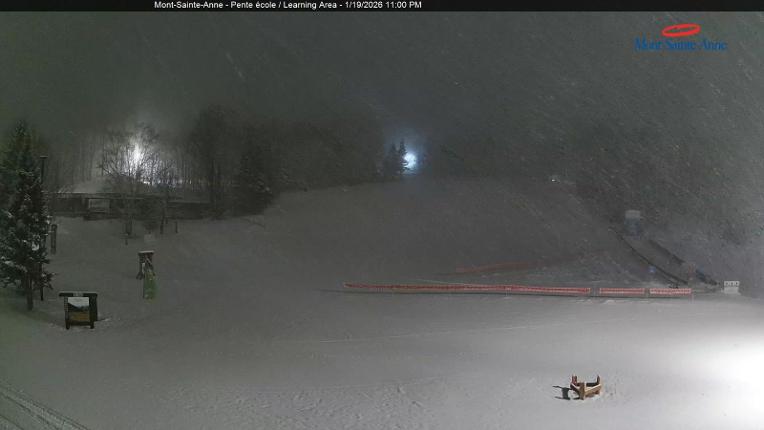 Webcam Mont-Sainte-Anne: Pente Ecole