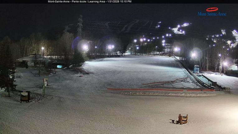 Webcam Mont-Sainte-Anne: Pente Ecole