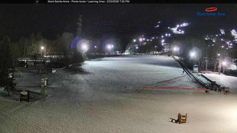 Webcam Mont-Sainte-Anne: Pente Ecole