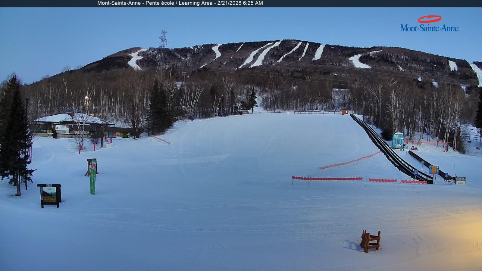 Webcam Mont-Sainte-Anne: Pente Ecole
