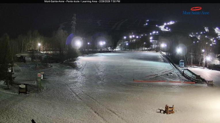Webcam Mont-Sainte-Anne: Pente Ecole