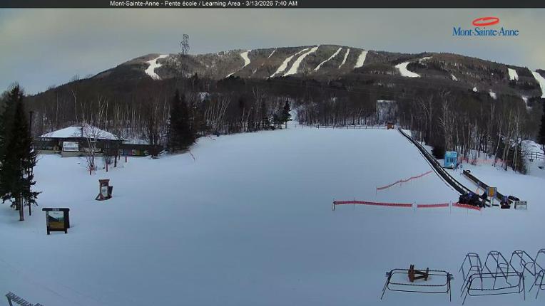 Webcam Mont-Sainte-Anne: Pente Ecole