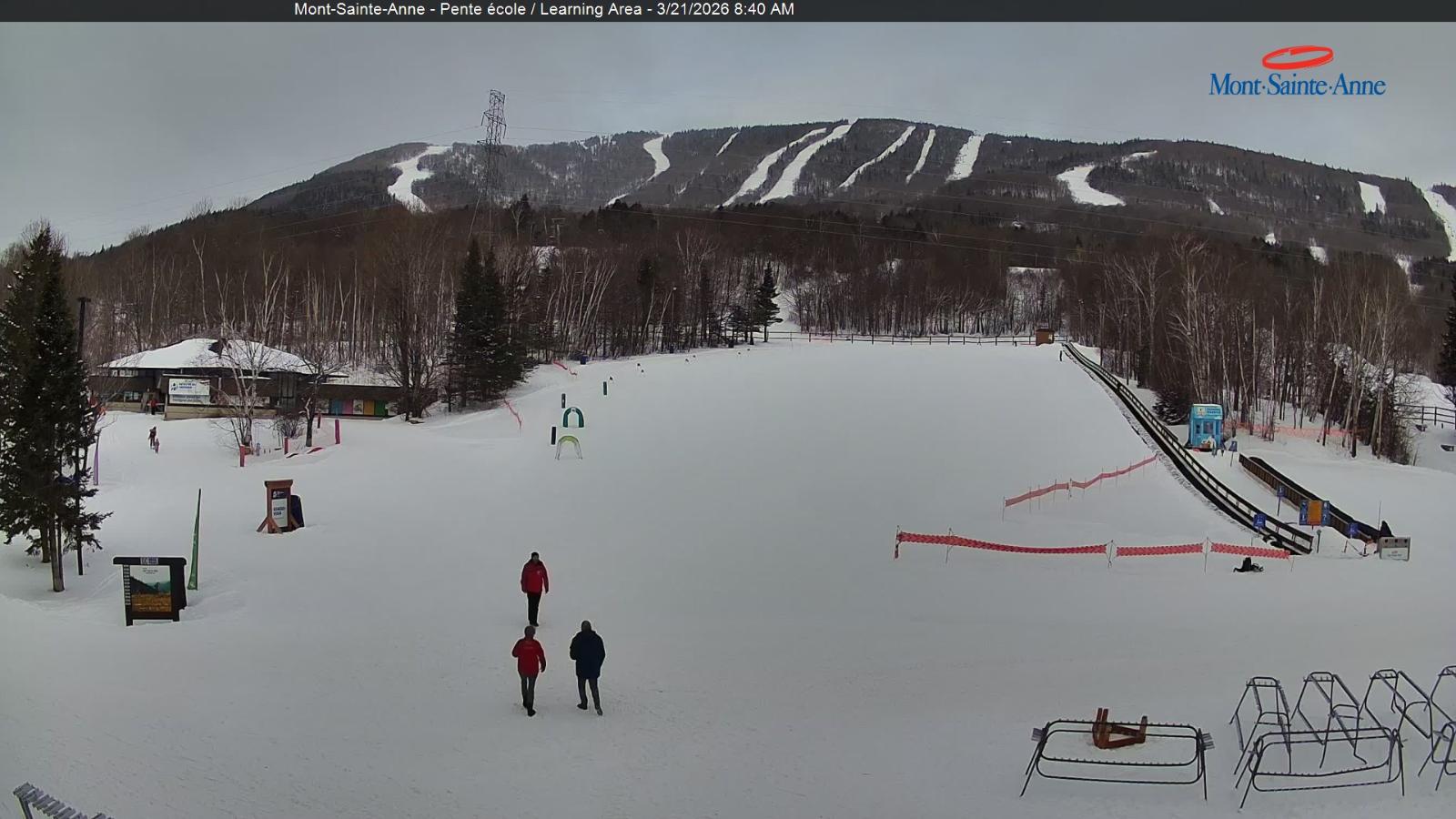 Webcam Mont-Sainte-Anne: Pente Ecole