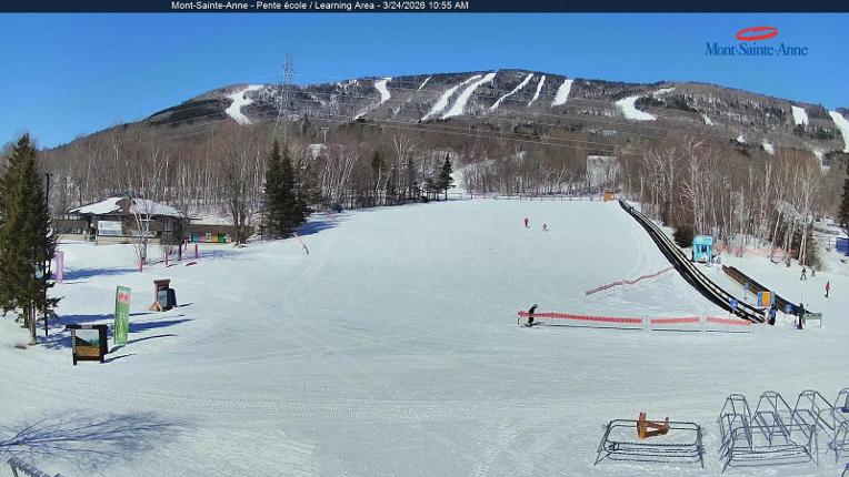 Webcam Mont-Sainte-Anne: Pente Ecole