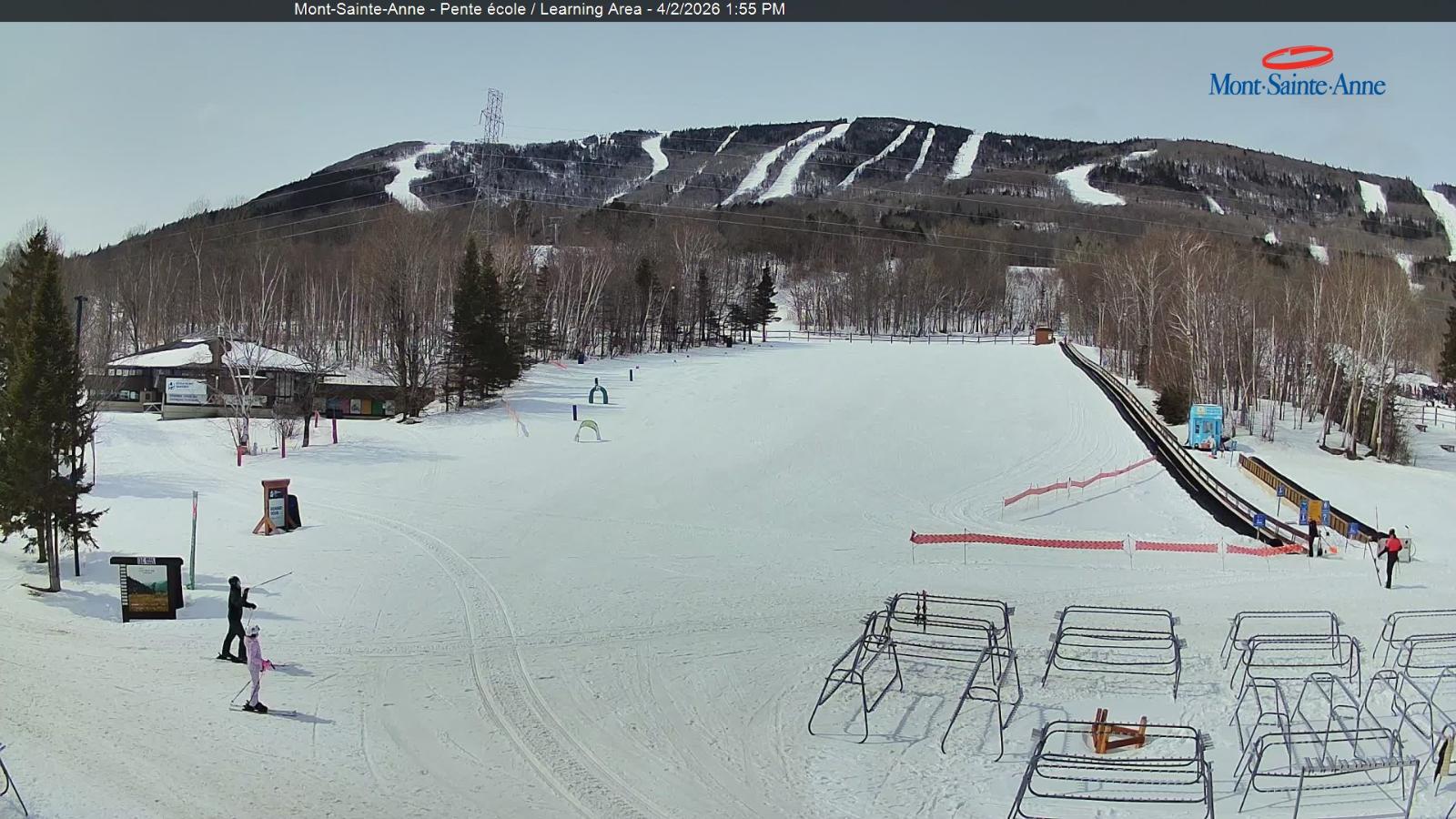 Webcam Mont-Sainte-Anne: Pente Ecole