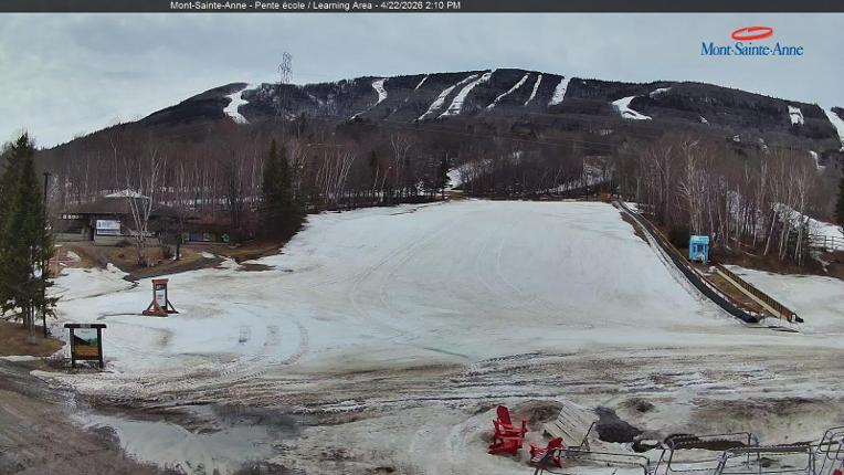 Webcam Mont-Sainte-Anne: Pente Ecole