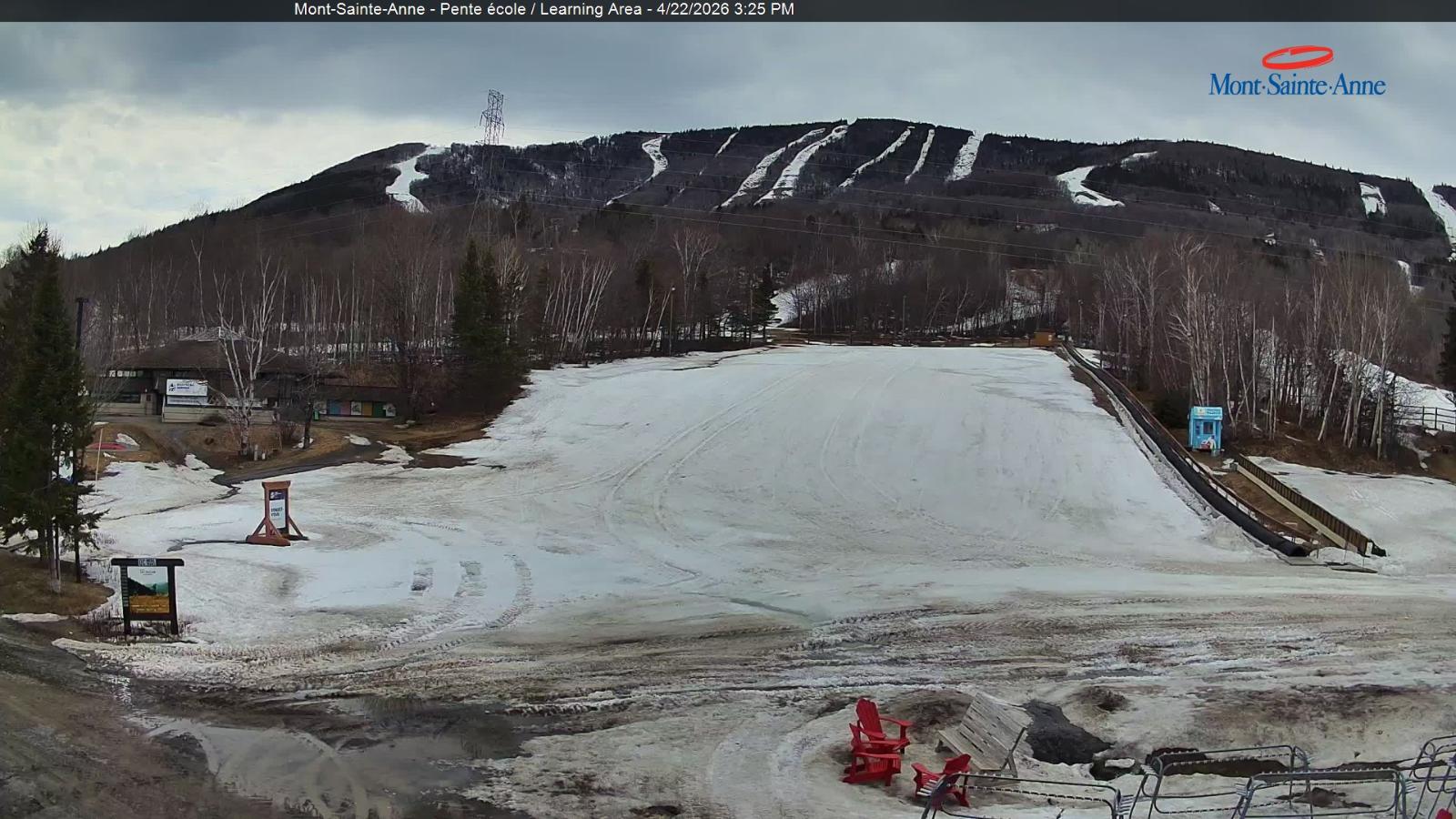 Webcam Mont-Sainte-Anne: Pente Ecole