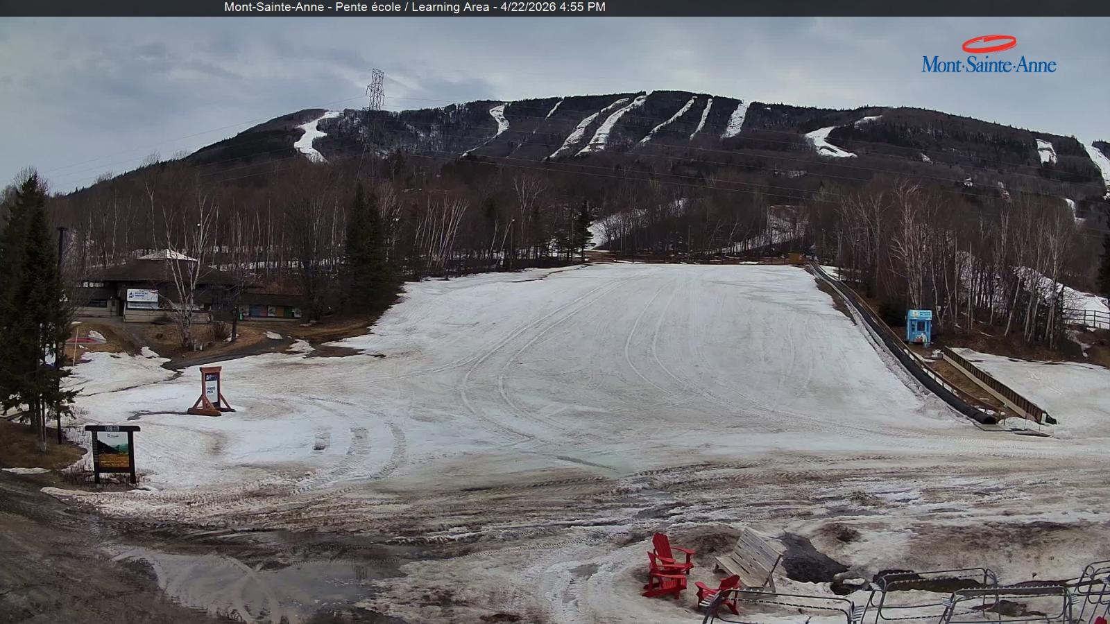 Webcam Mont-Sainte-Anne: Pente Ecole
