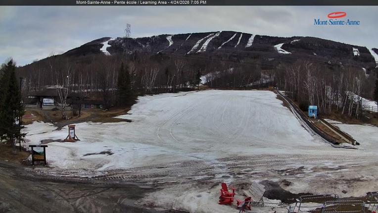 Webcam Mont-Sainte-Anne: Pente Ecole
