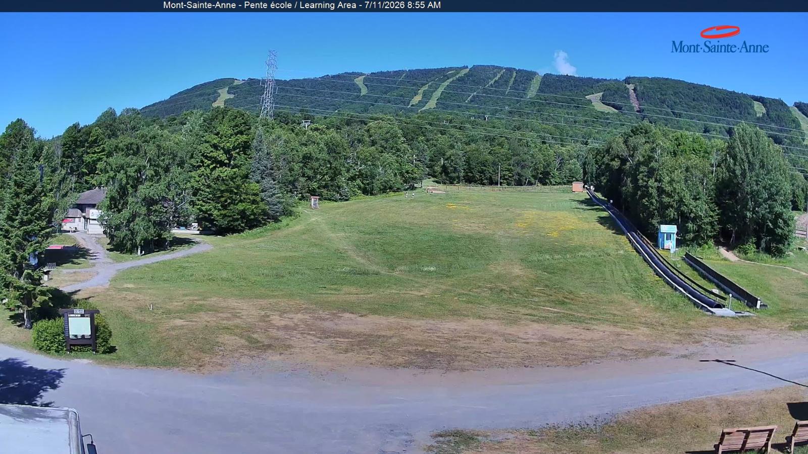 Webcam Mont-Sainte-Anne: Pente Ecole