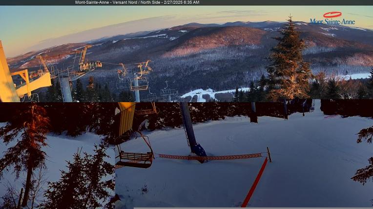 Webcam Mont-Sainte-Anne: Sommet du Nord