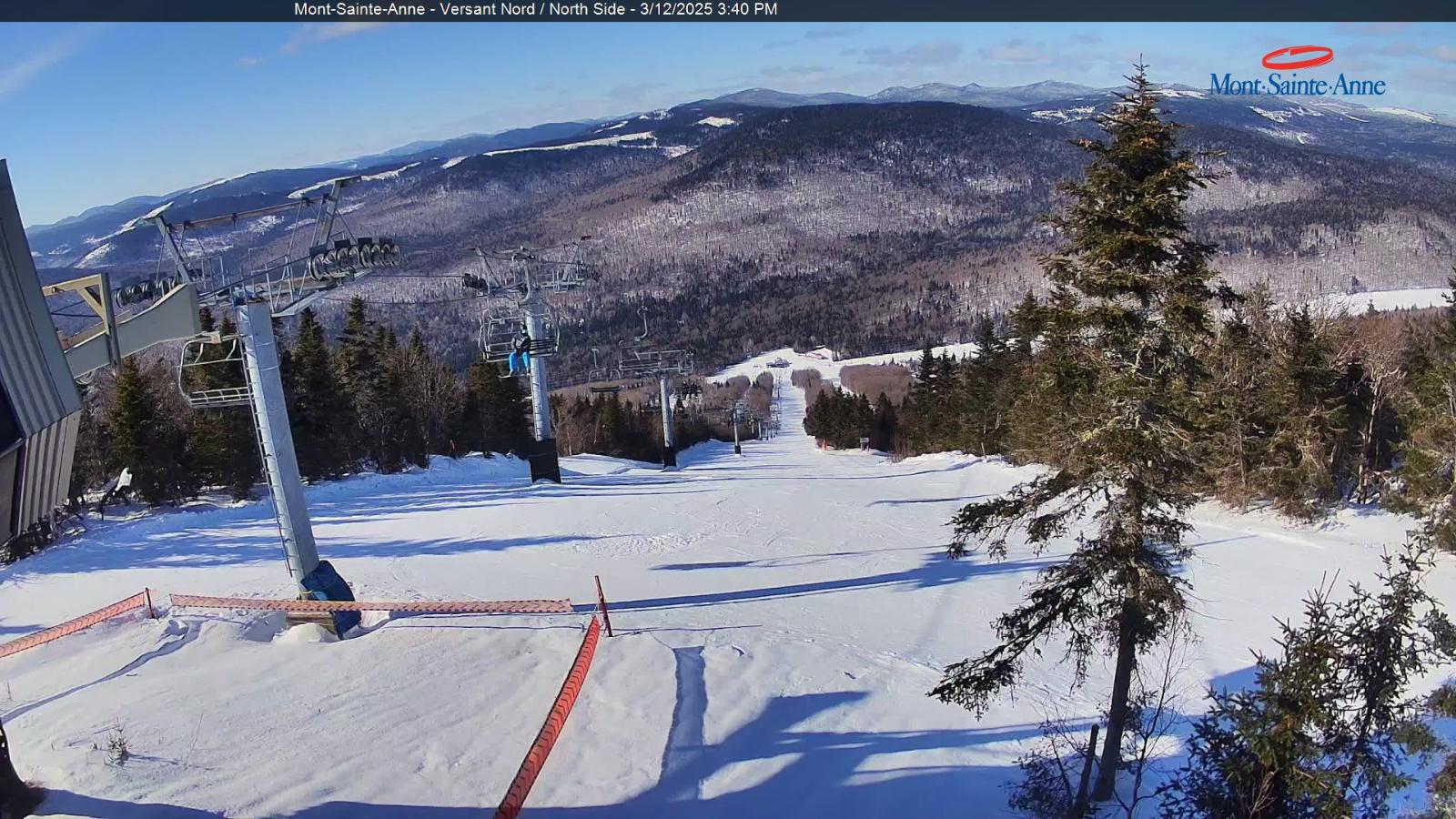 Webcam Mont-Sainte-Anne: Sommet du Nord