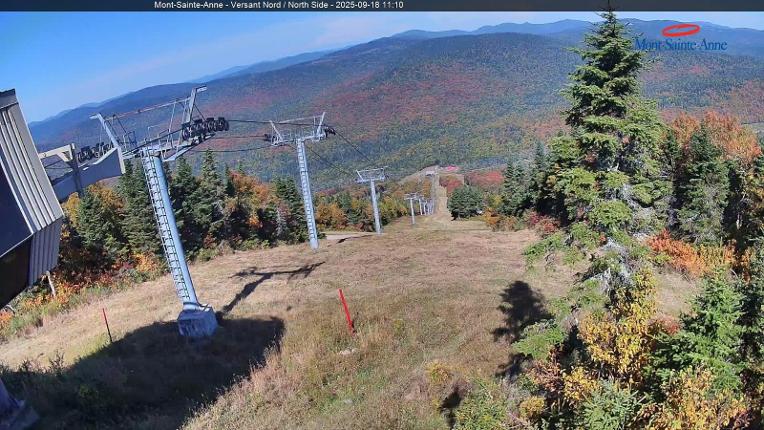 Webcam Mont-Sainte-Anne: Sommet du Nord