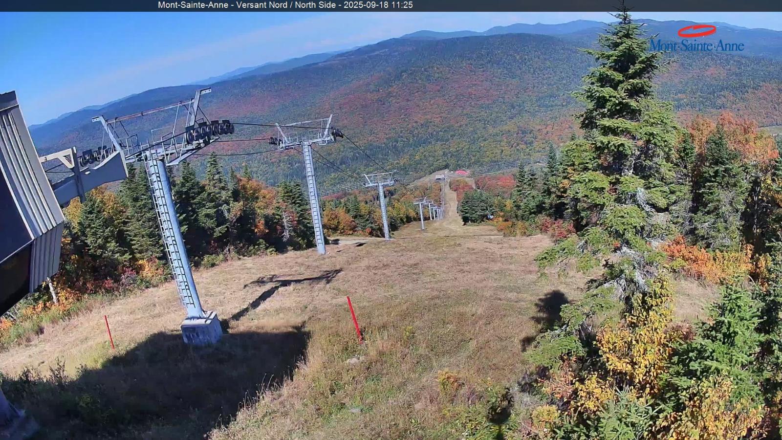 Webcam Mont-Sainte-Anne: Sommet du Nord