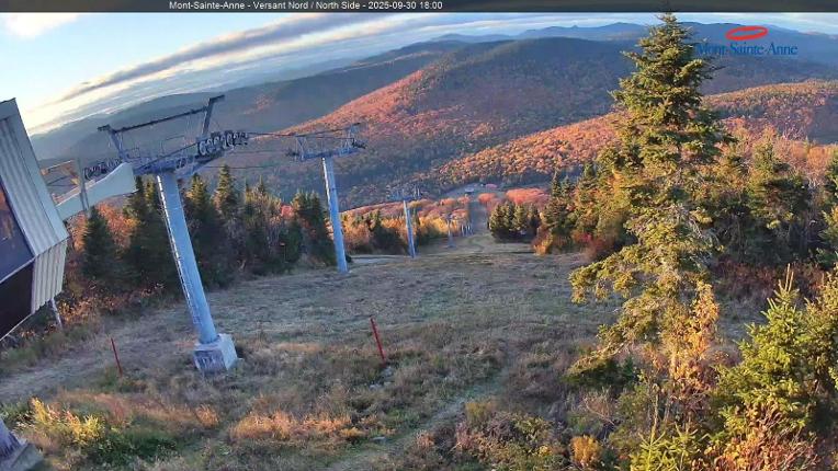 Webcam Mont-Sainte-Anne: Sommet du Nord
