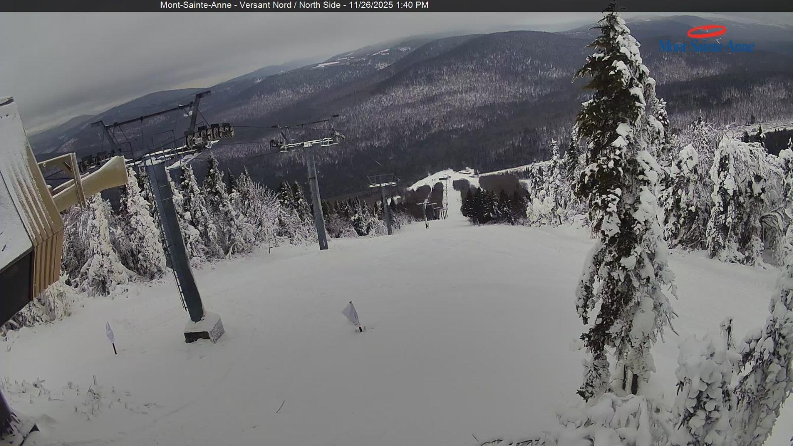 Webcam Mont-Sainte-Anne: Sommet du Nord