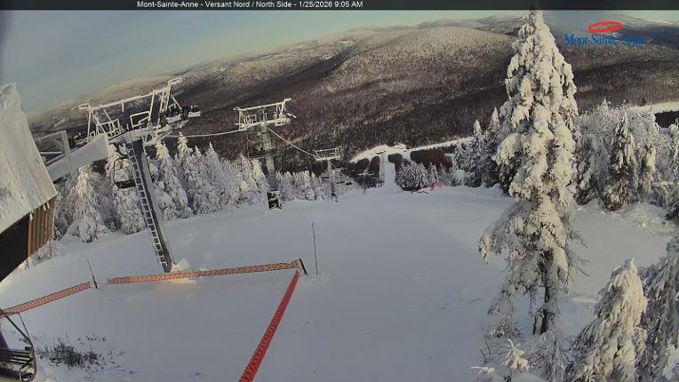 Webcam Mont-Sainte-Anne: Sommet du Nord