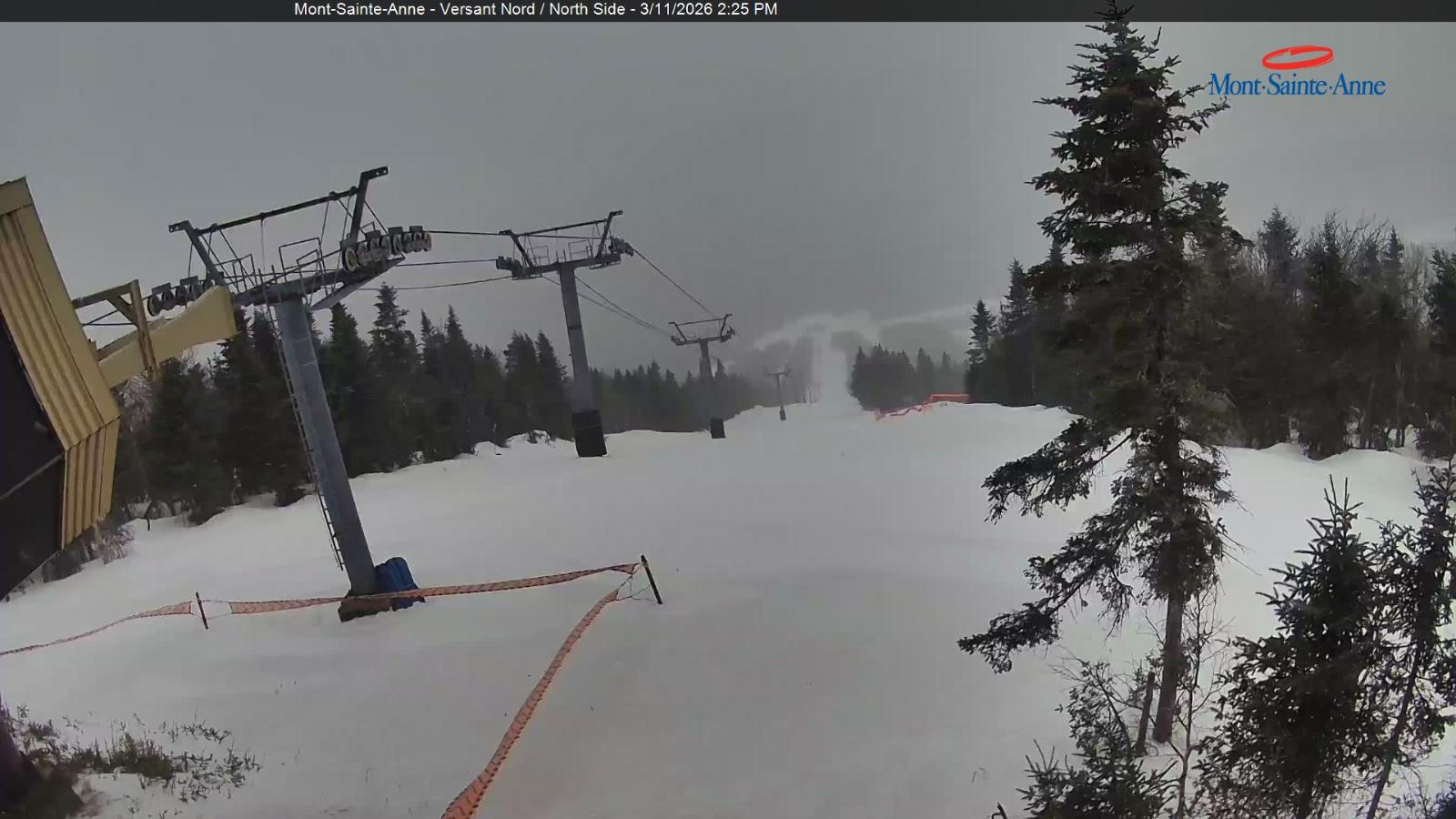 Webcam Mont-Sainte-Anne: Sommet du Nord