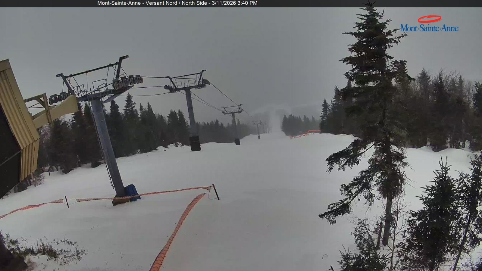 Webcam Mont-Sainte-Anne: Sommet du Nord