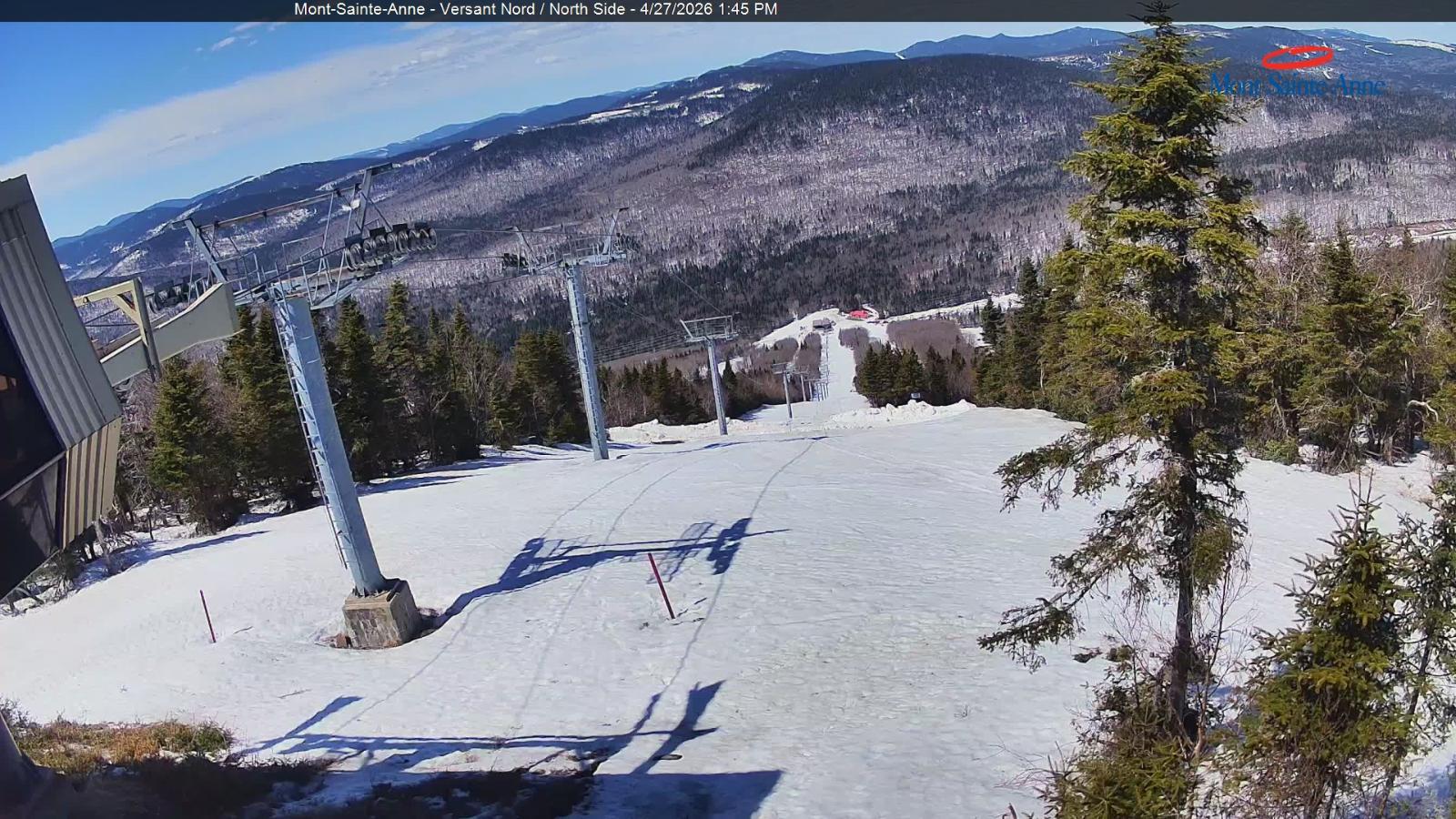 Webcam Mont-Sainte-Anne: Sommet du Nord