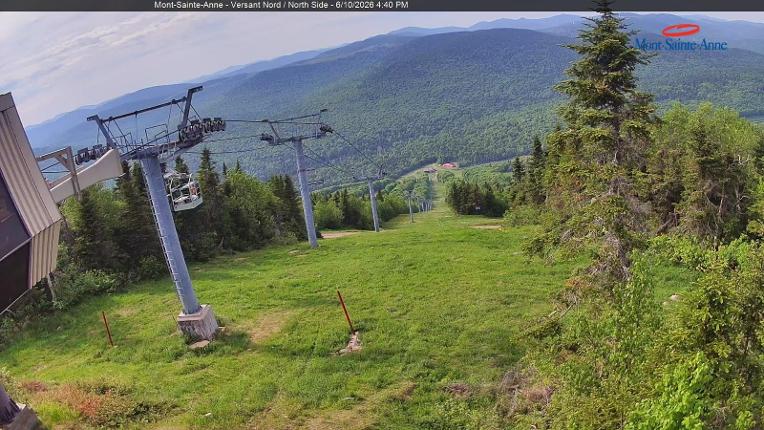 Webcam Mont-Sainte-Anne: Sommet du Nord