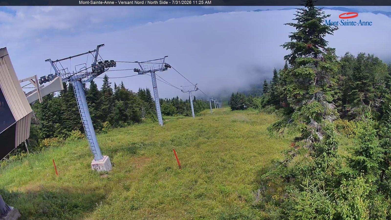 Webcam Mont-Sainte-Anne: Sommet du Nord