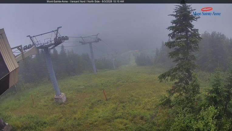 Webcam Mont-Sainte-Anne: Sommet du Nord