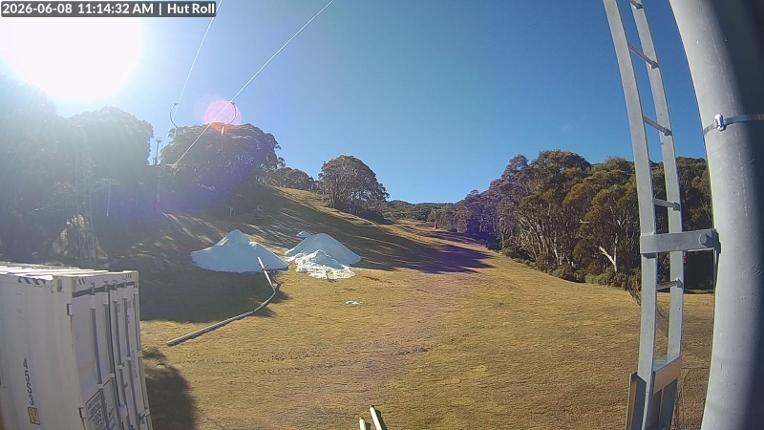 Webcam Mount Baw Baw: Hut roll