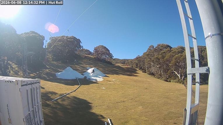 Webcam Mount Baw Baw: Hut roll