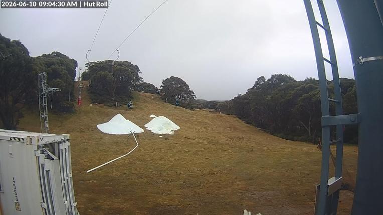 Webcam Mount Baw Baw: Hut roll
