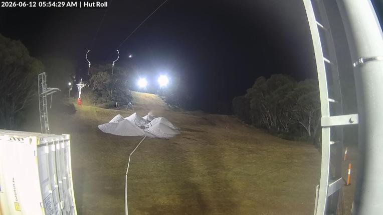 Webcam Mount Baw Baw: Hut roll