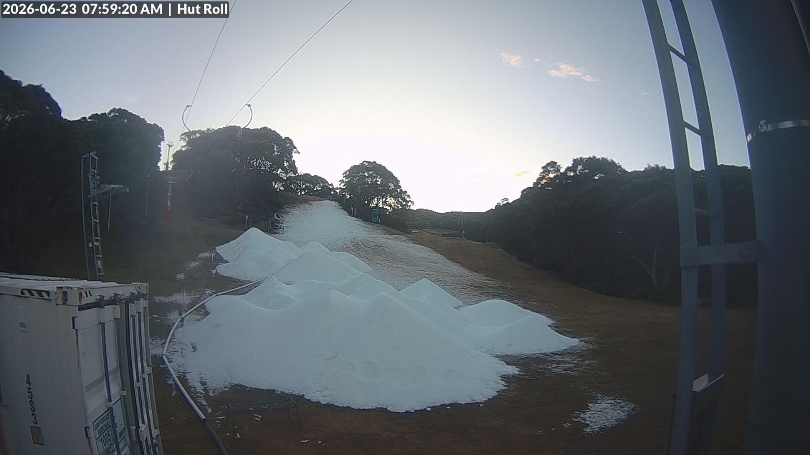 Webcam Mount Baw Baw: Hut roll