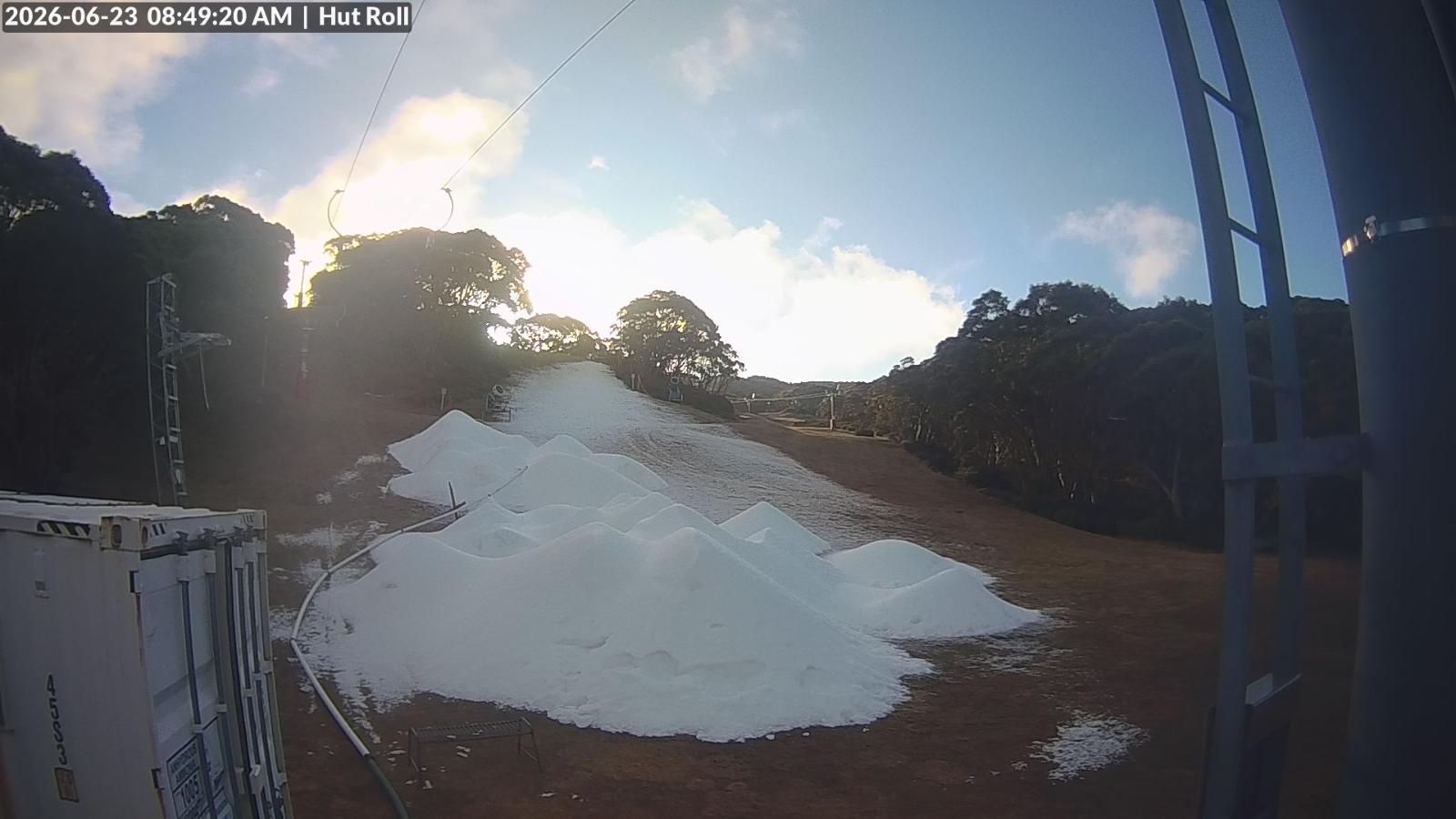 Webcam Mount Baw Baw: Hut roll