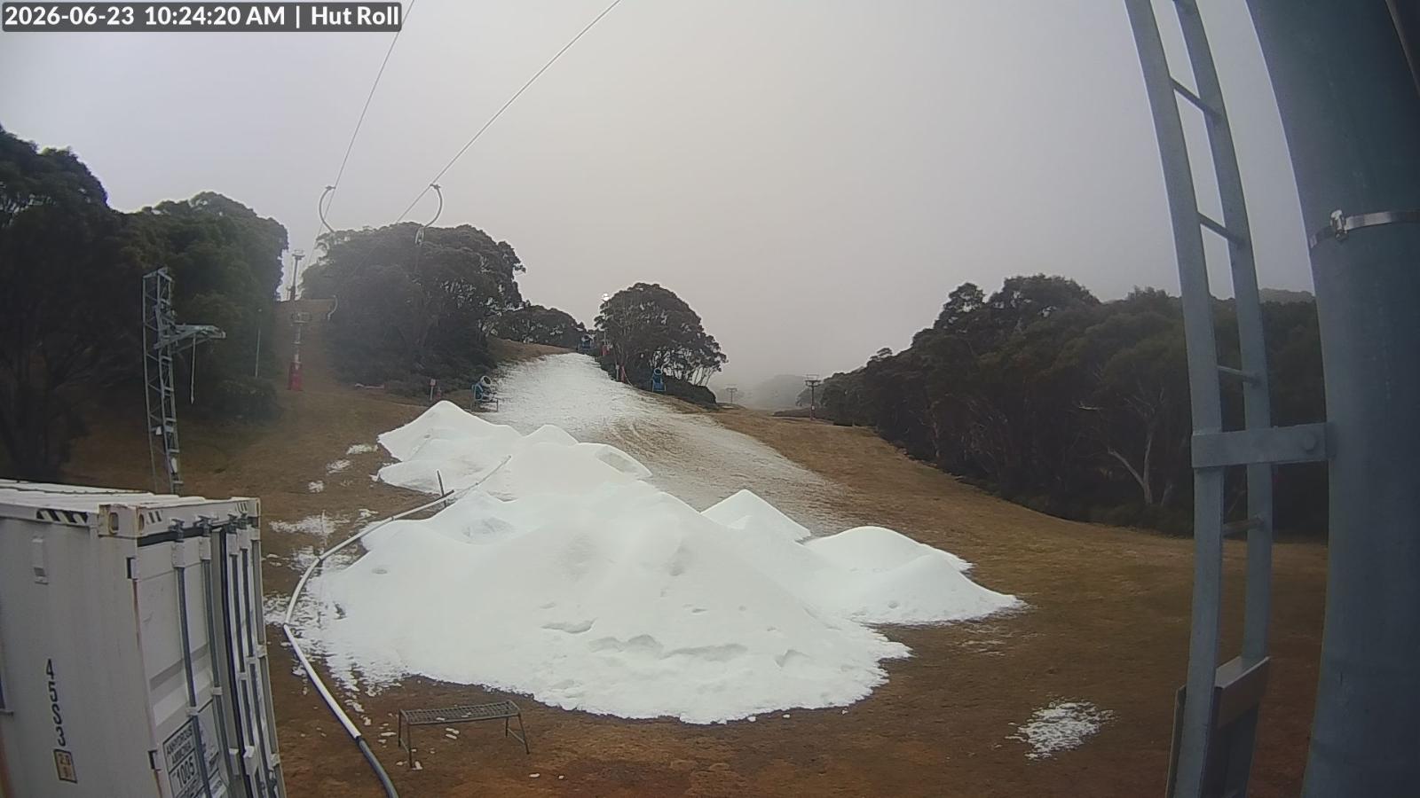 Webcam Mount Baw Baw: Hut roll