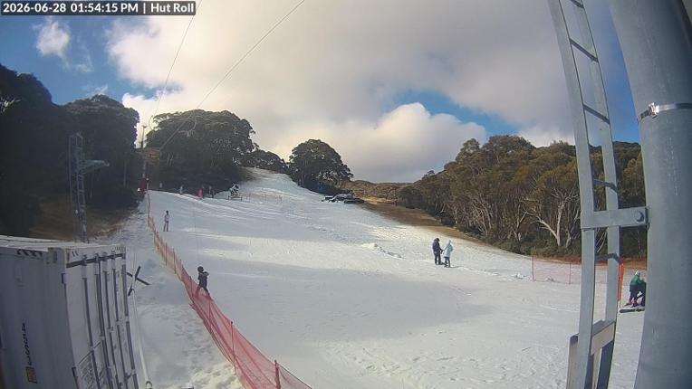 Webcam Mount Baw Baw: Hut roll
