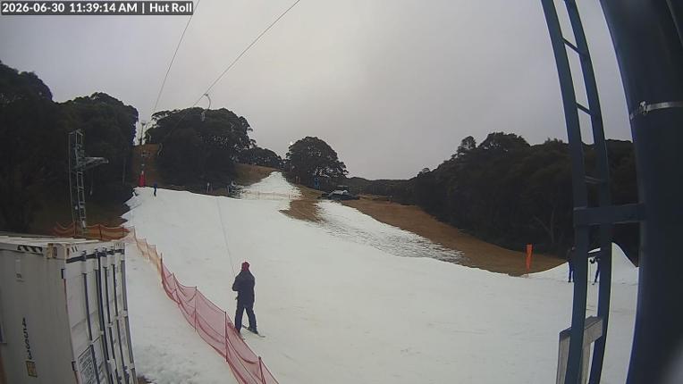 Webcam Mount Baw Baw: Hut roll