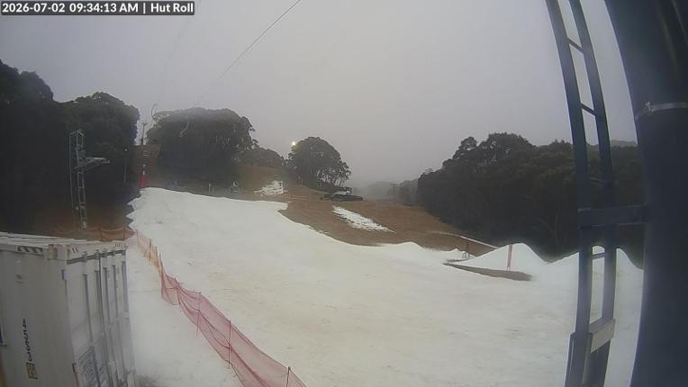 Webcam Mount Baw Baw: Hut roll