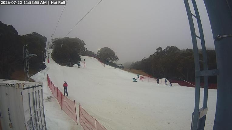 Webcam Mount Baw Baw: Hut roll