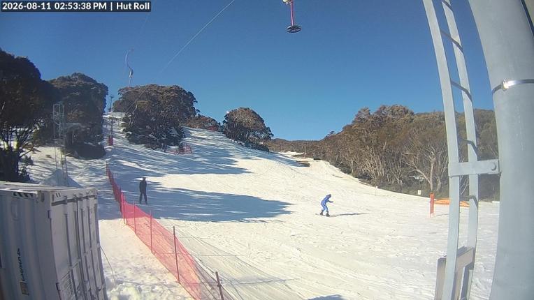 Webcam Mount Baw Baw: Hut roll