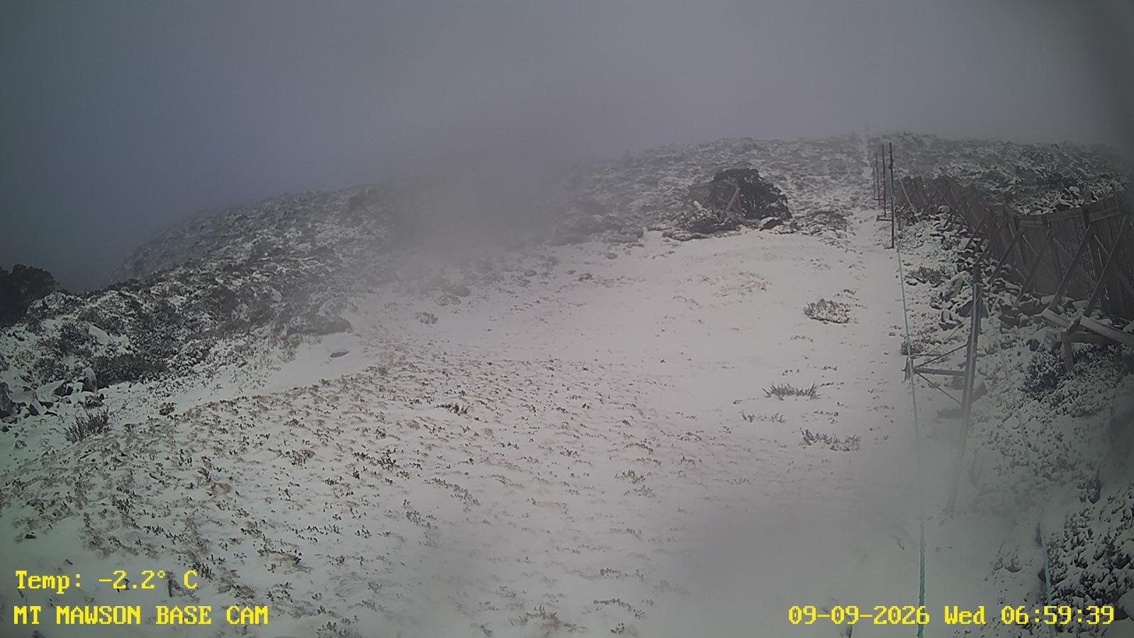 Webcam Mount Mawson: Base cam