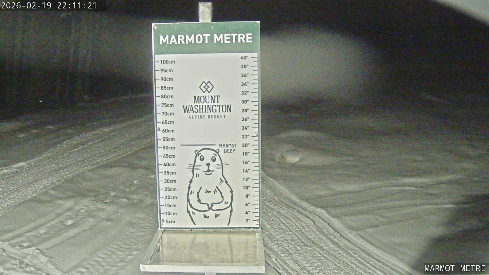 Webcam Mount Washington: Marmot Metre